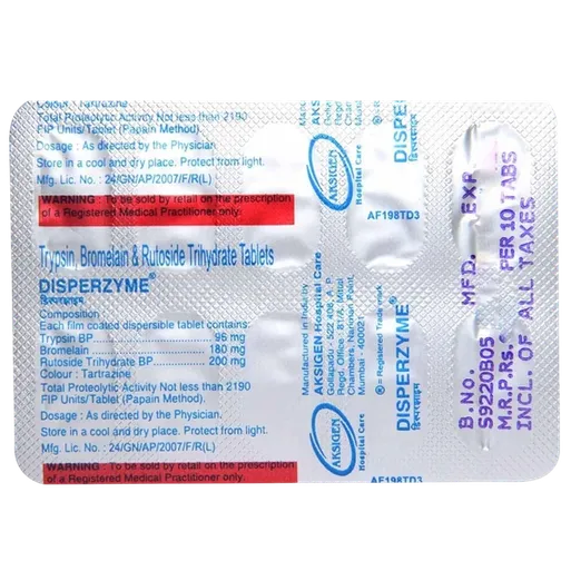 disperzyme tablet 10's